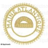 Badge / Macaron GLNF – Grande tenue provinciale – Grand Surintendant – Maine Atlantique – Brodé main